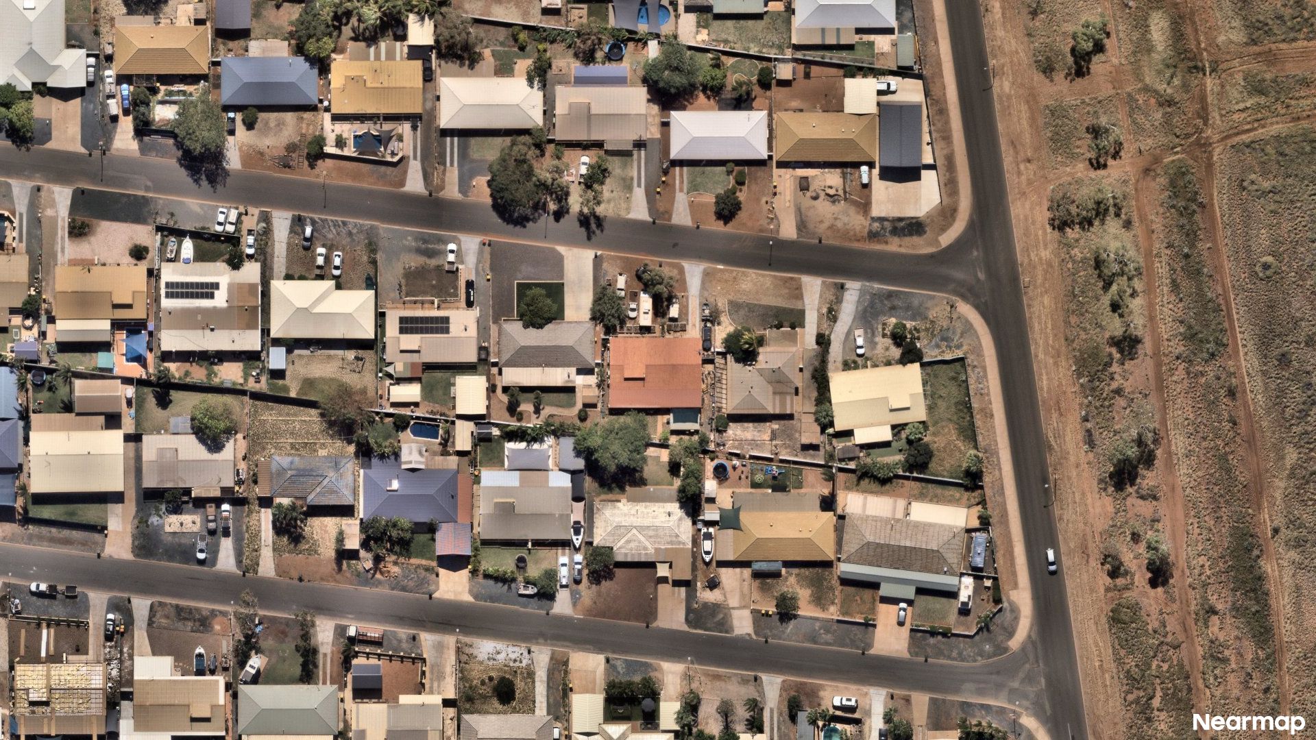 Vertical aerial view