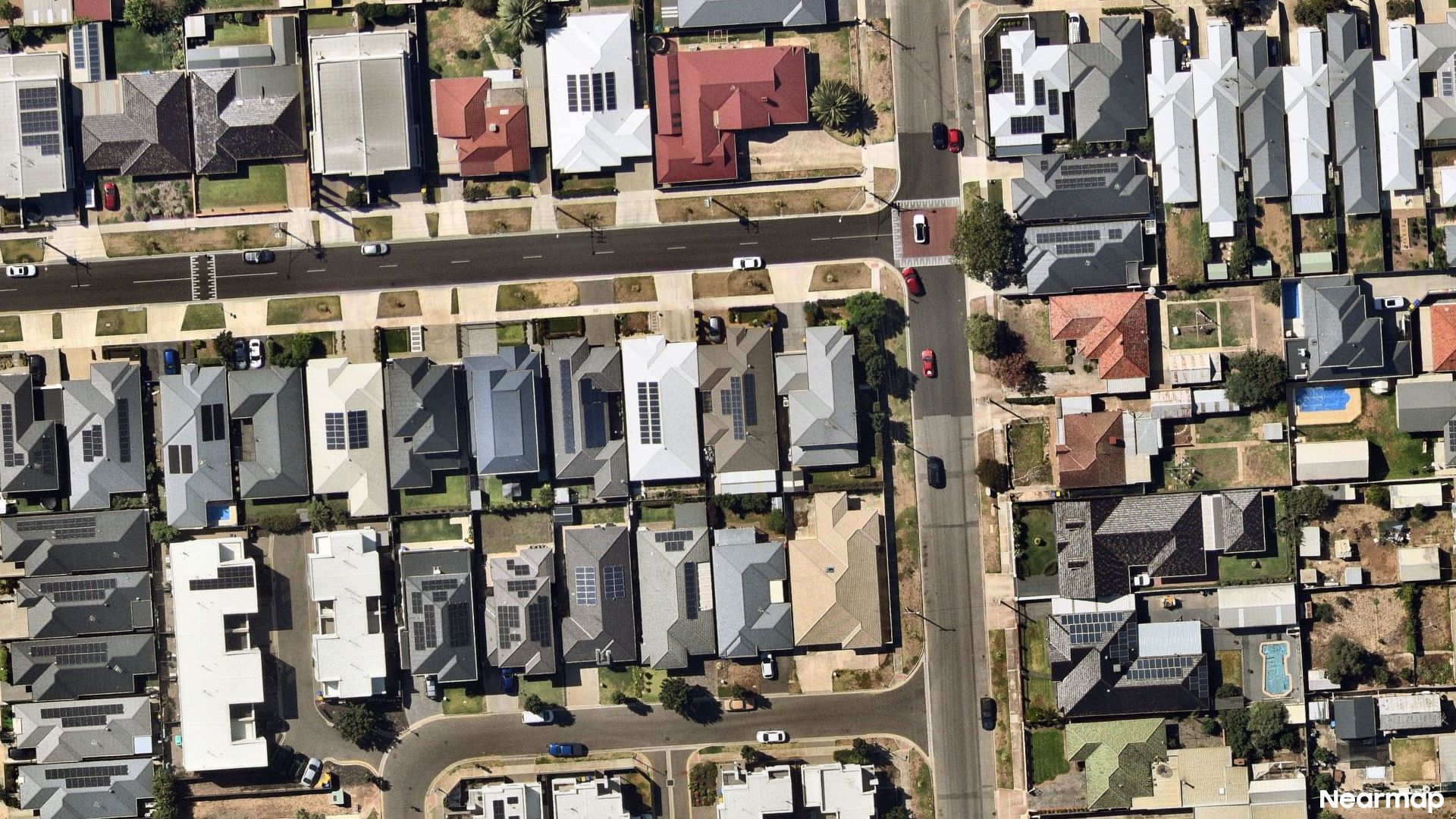 Vertical aerial view