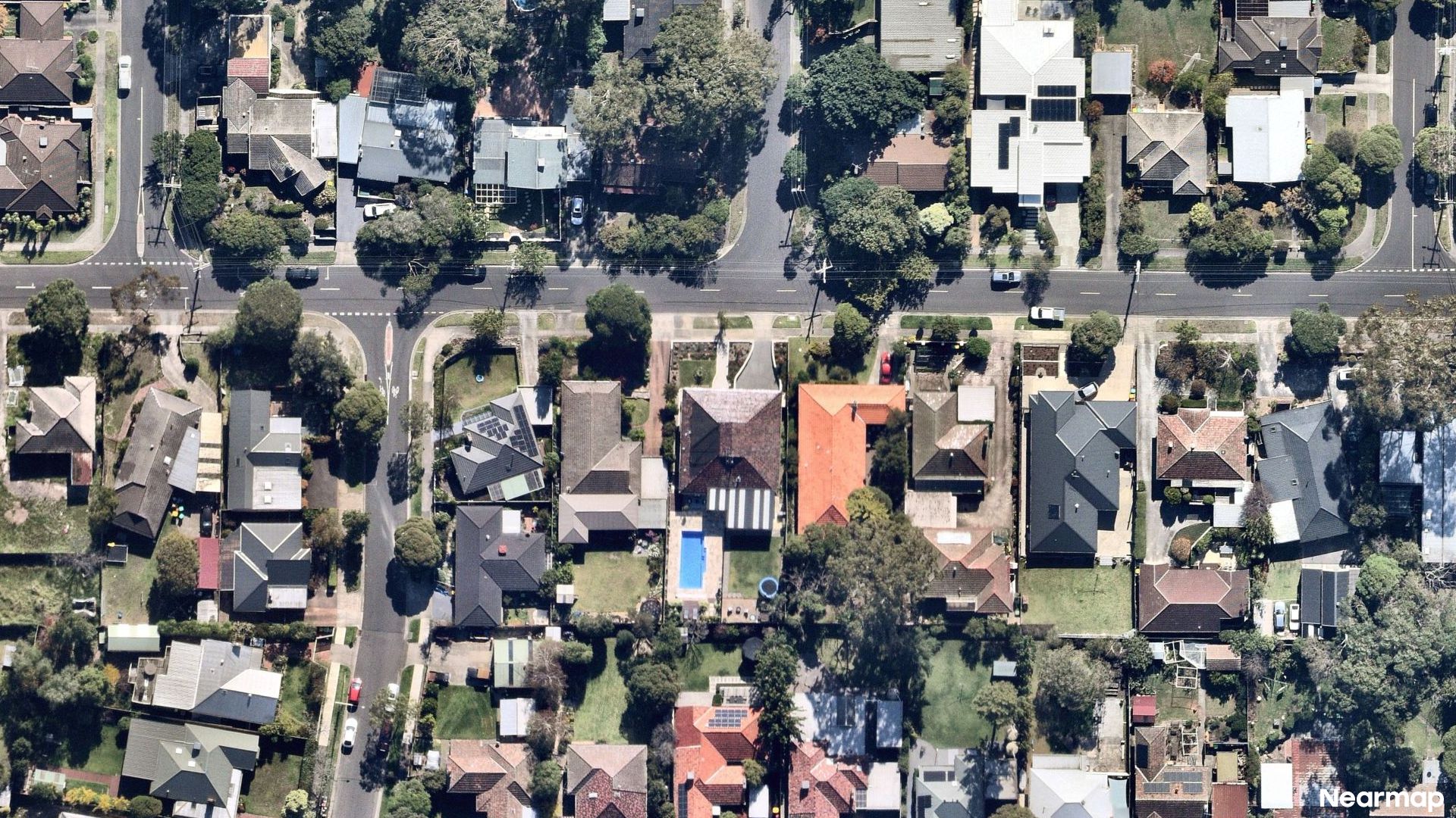 Vertical aerial view