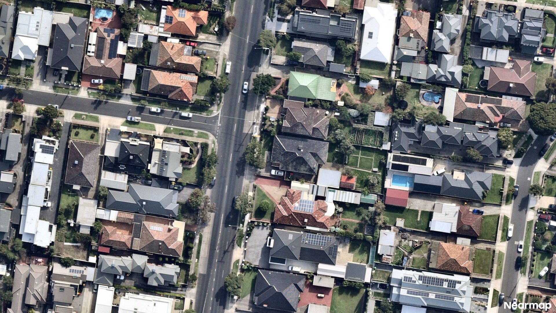 Vertical aerial view