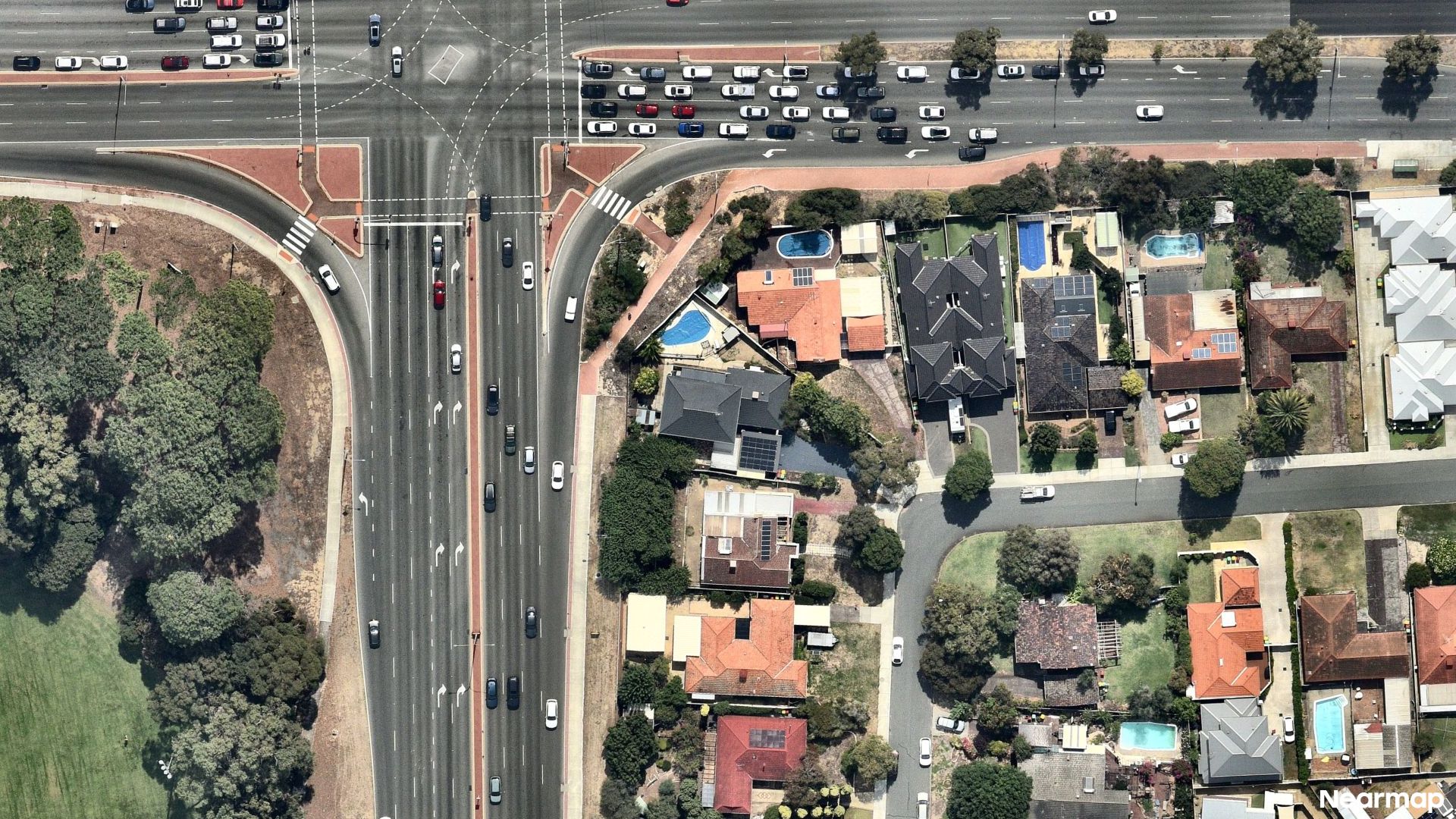 Vertical aerial view