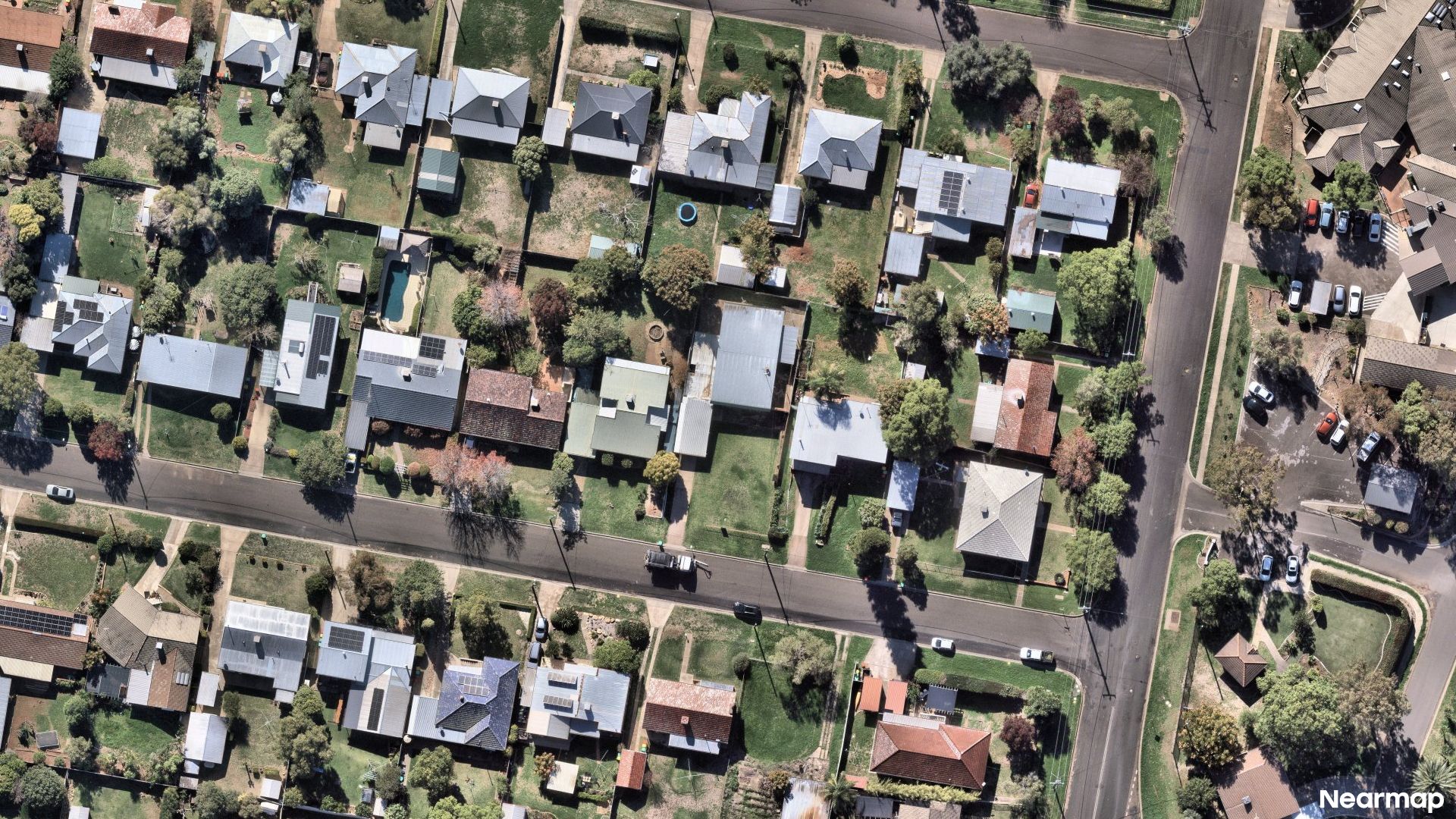 Vertical aerial view