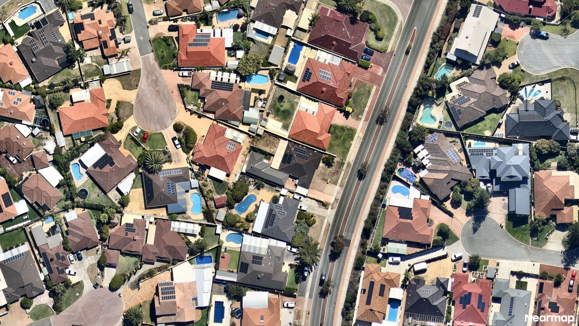 Vertical aerial view