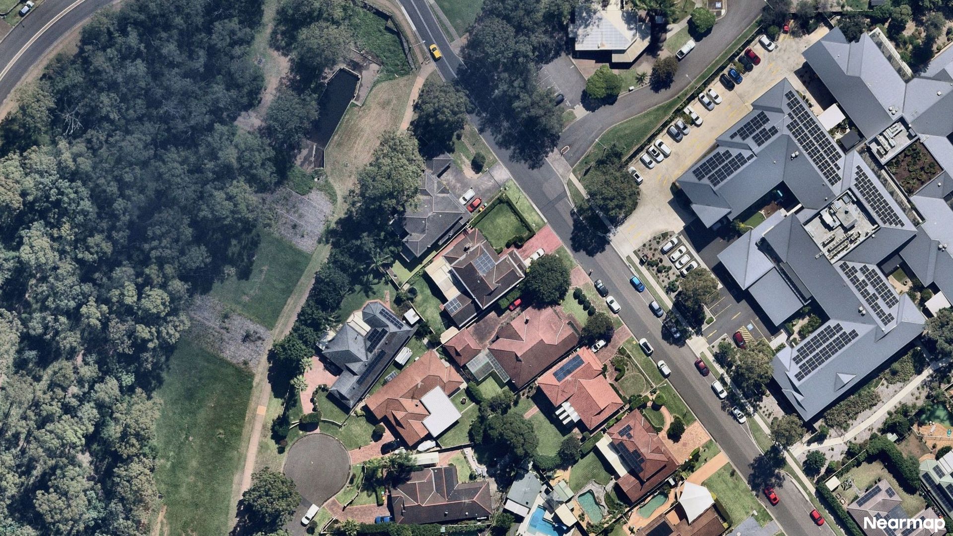 Vertical aerial view