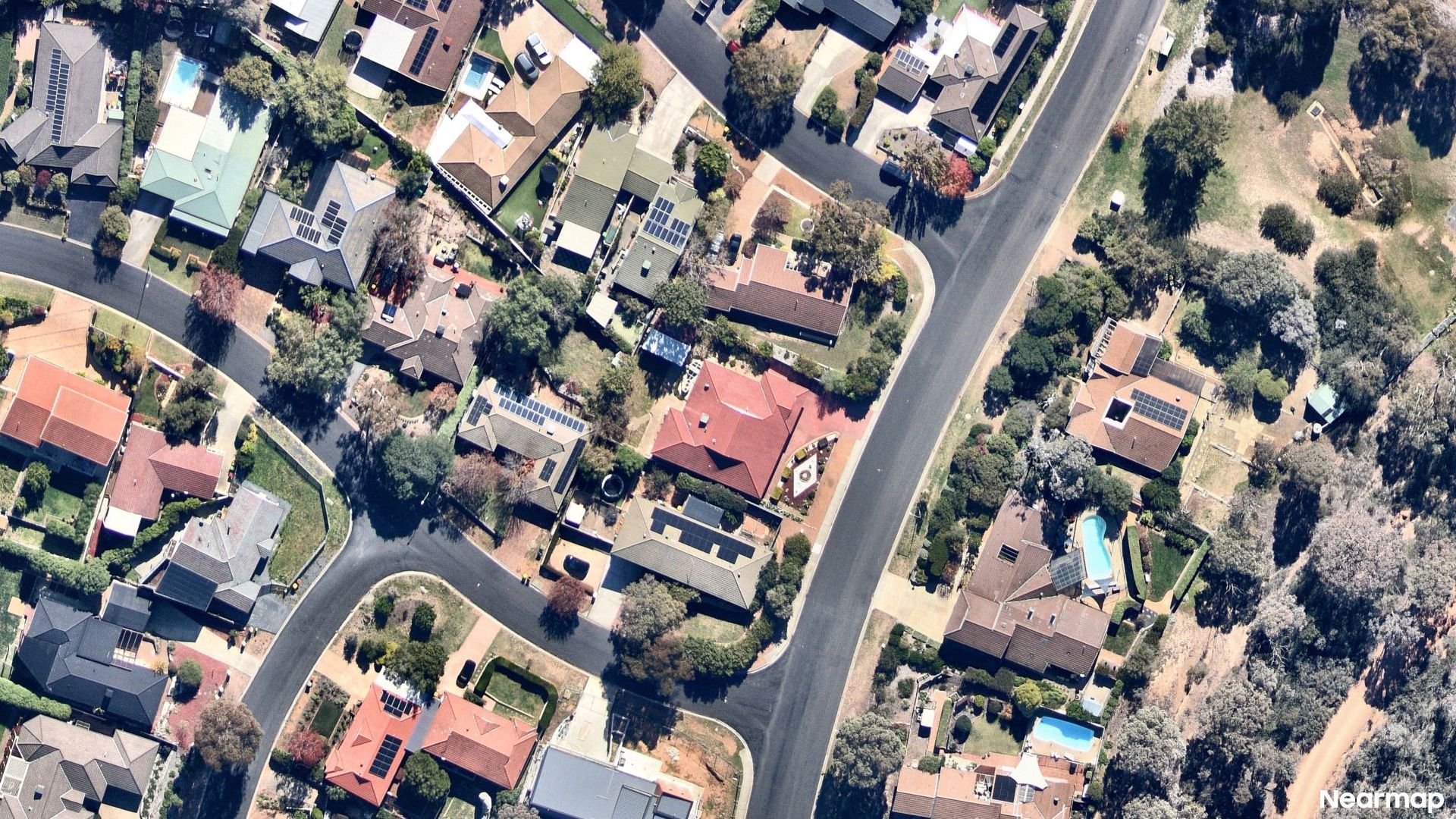 Vertical aerial view