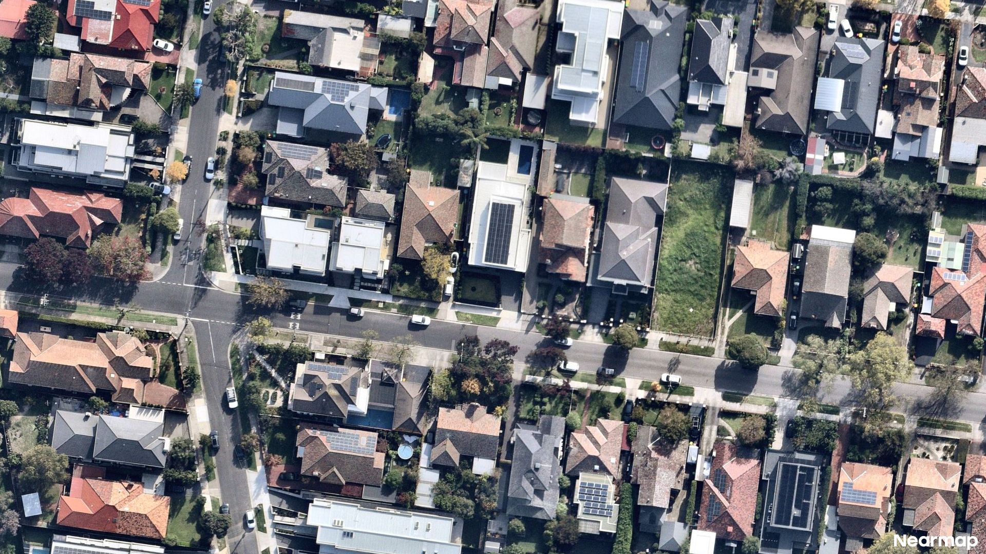 Vertical aerial view