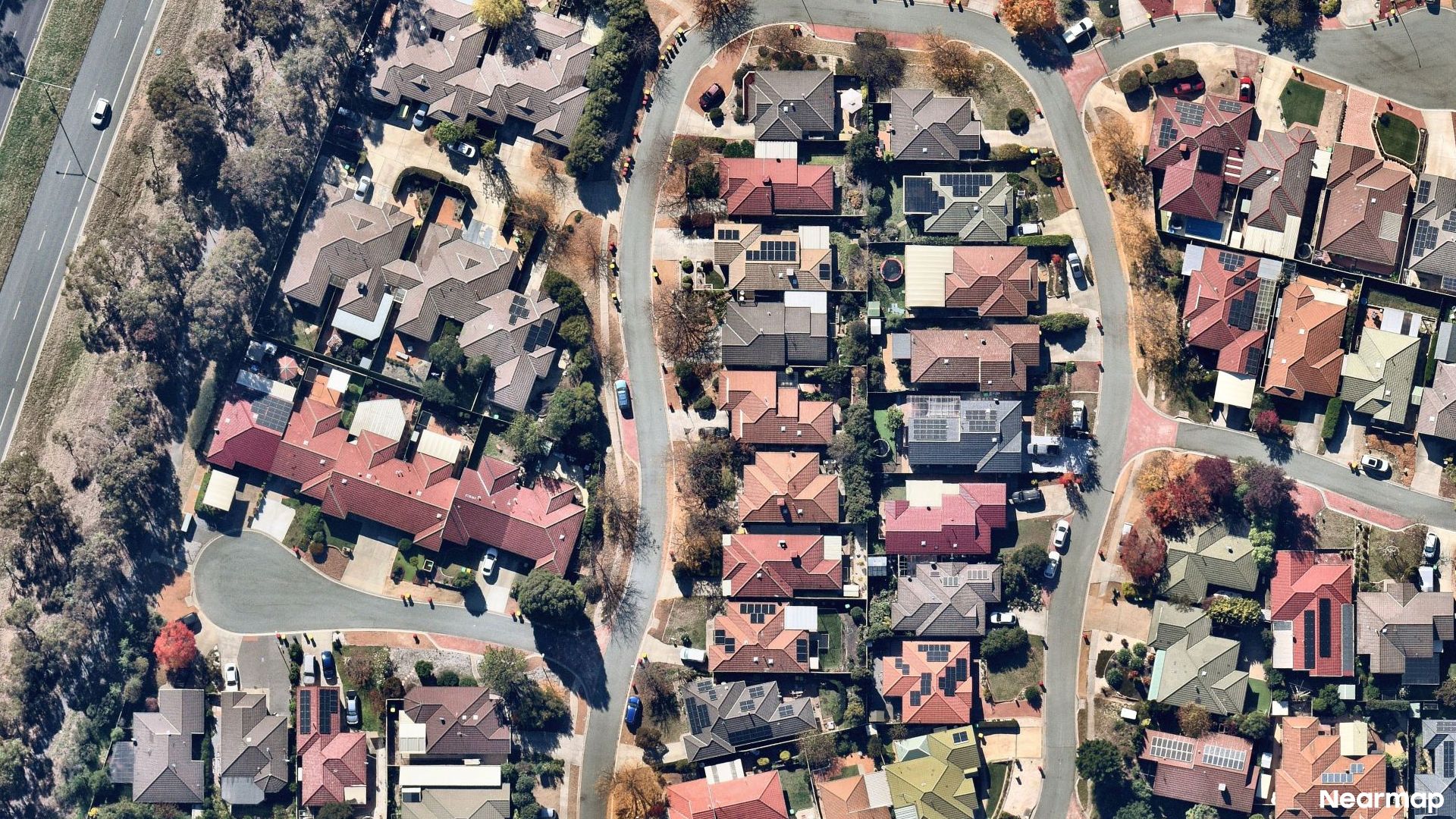 Vertical aerial view