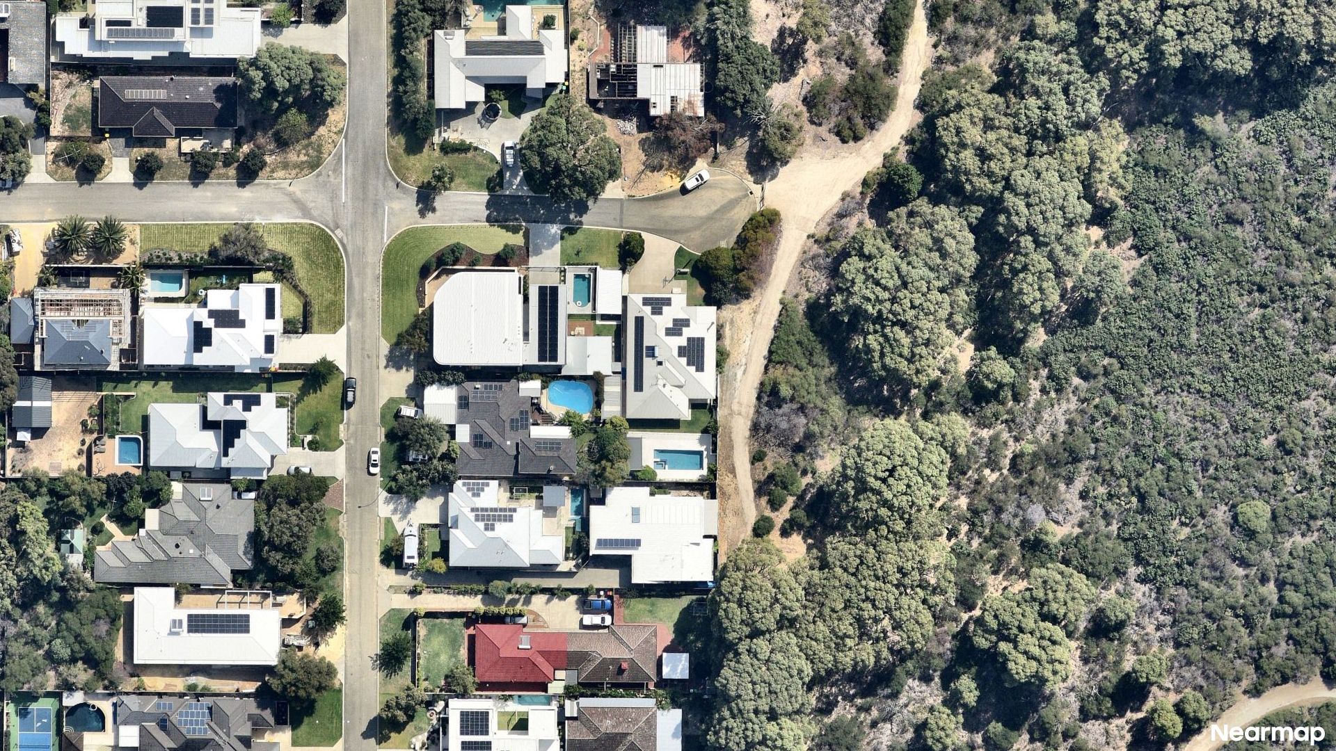Vertical aerial view