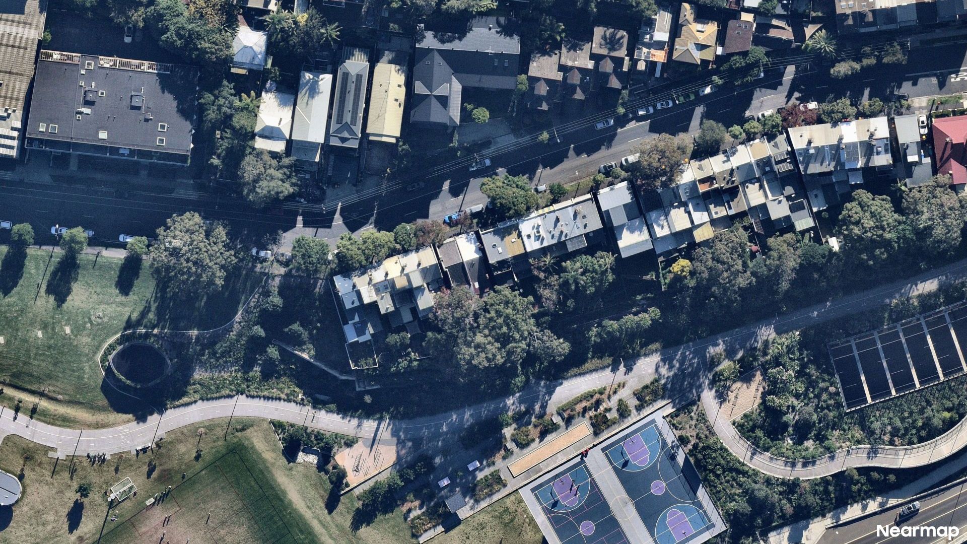 Vertical aerial view