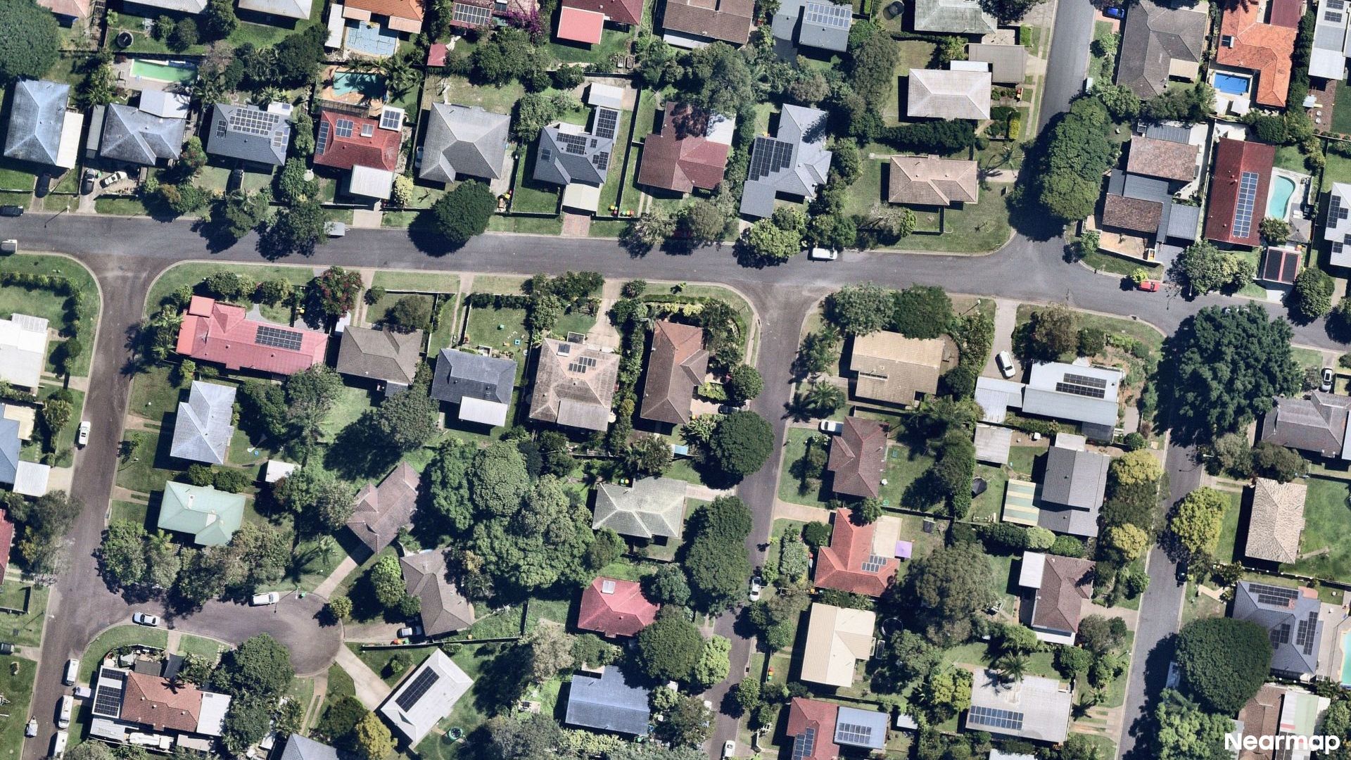 Vertical aerial view