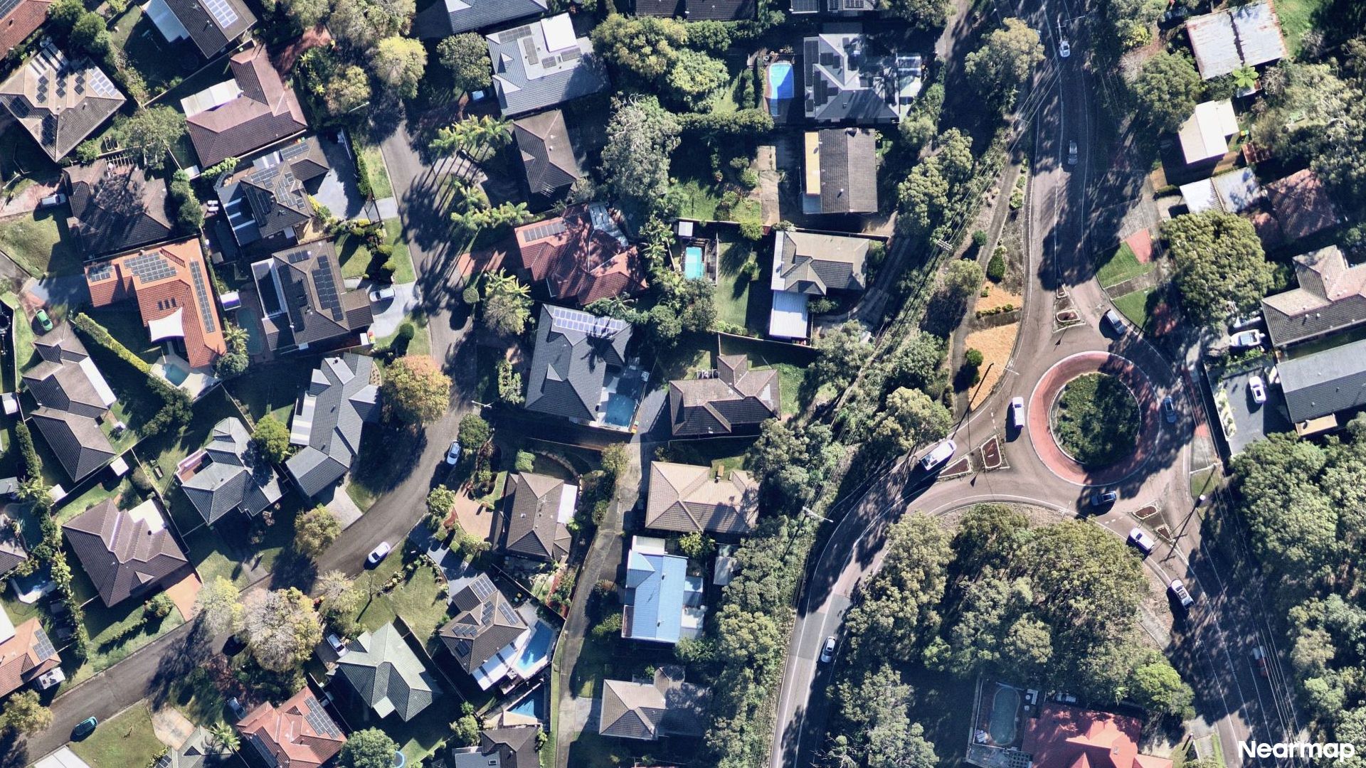 Vertical aerial view