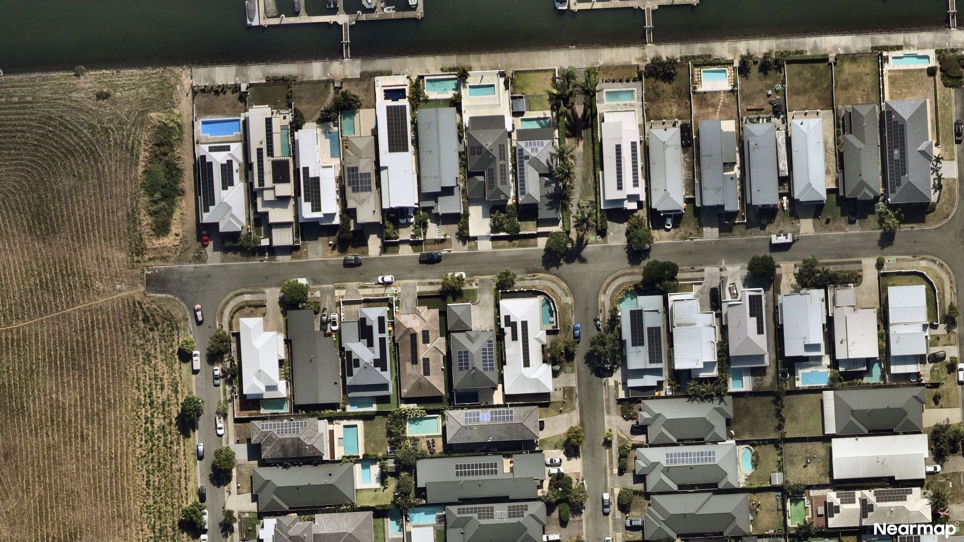 Vertical aerial view
