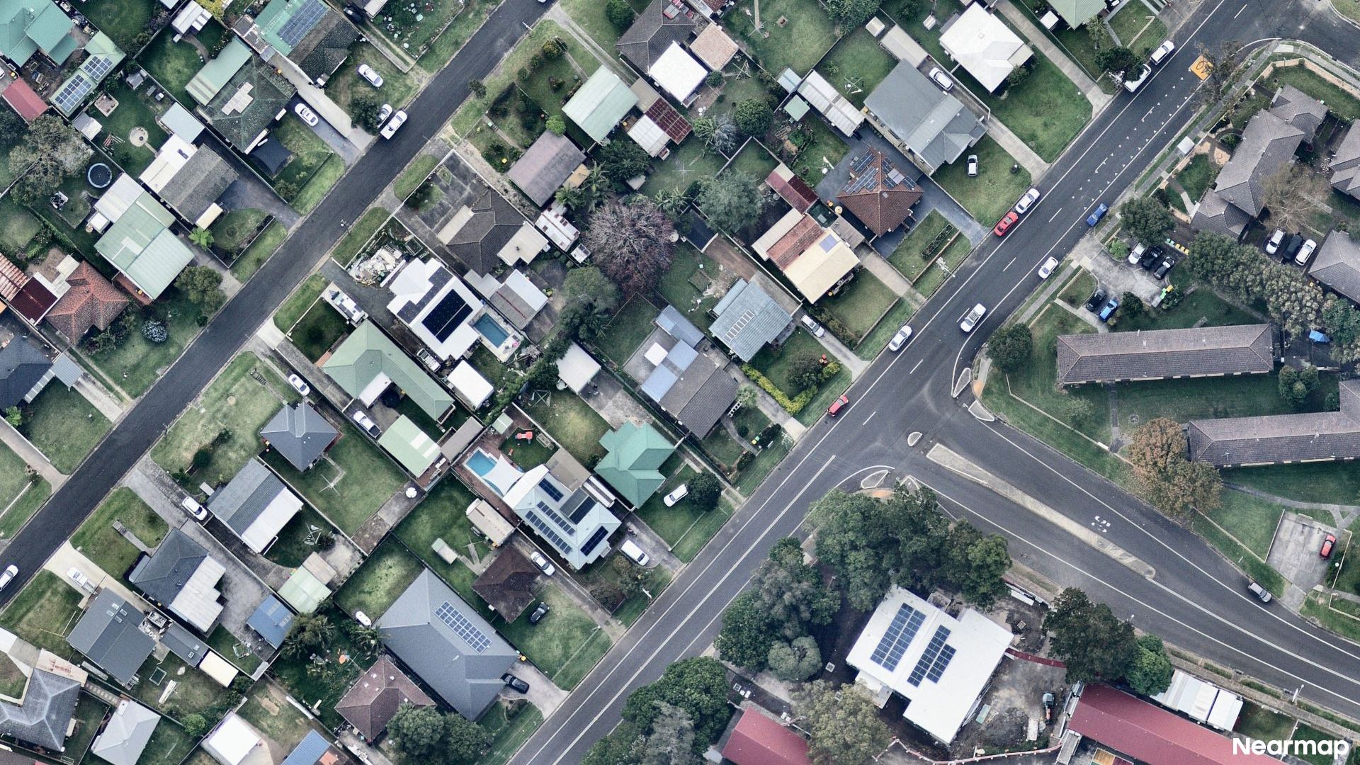 Vertical aerial view
