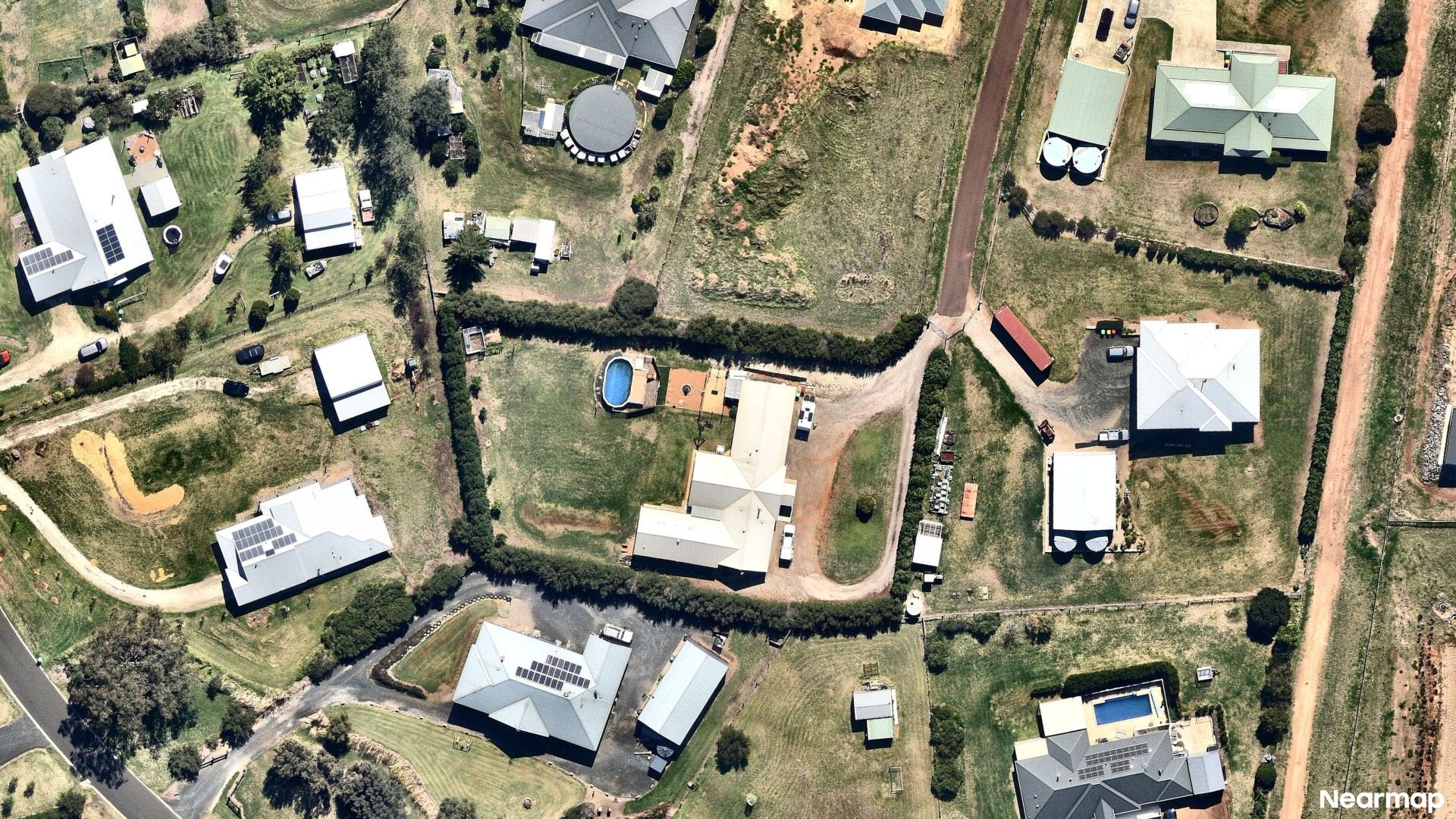 Vertical aerial view