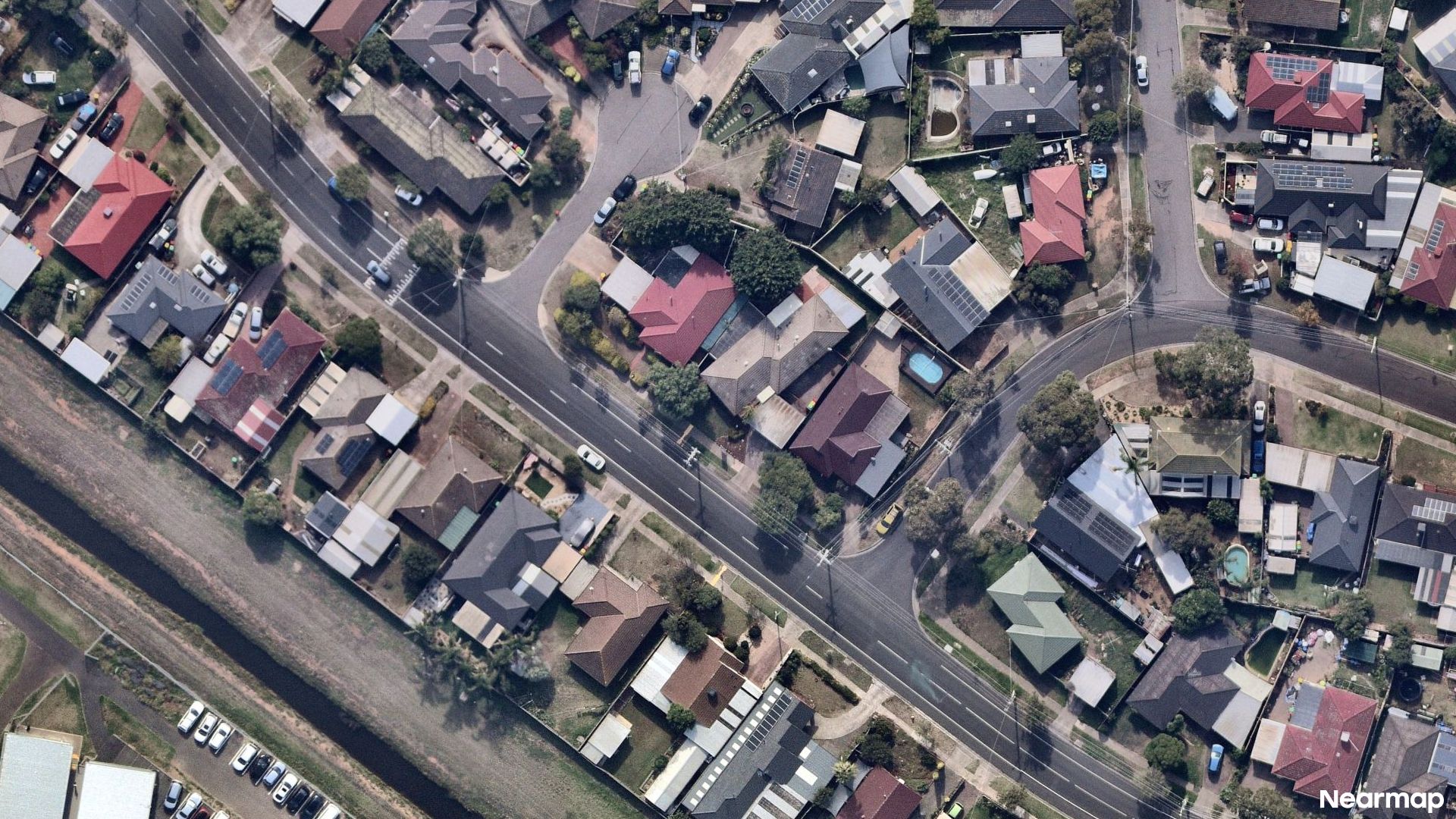 Vertical aerial view