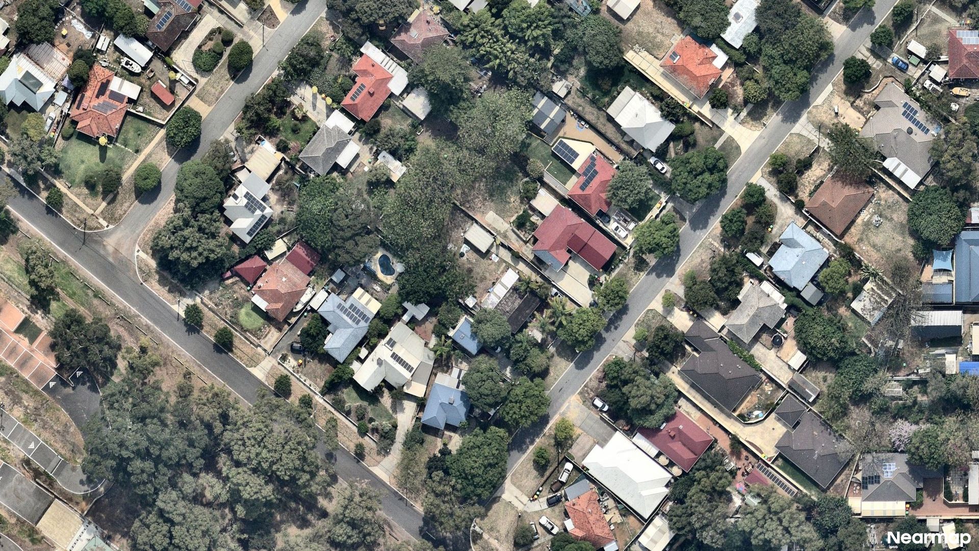 Vertical aerial view