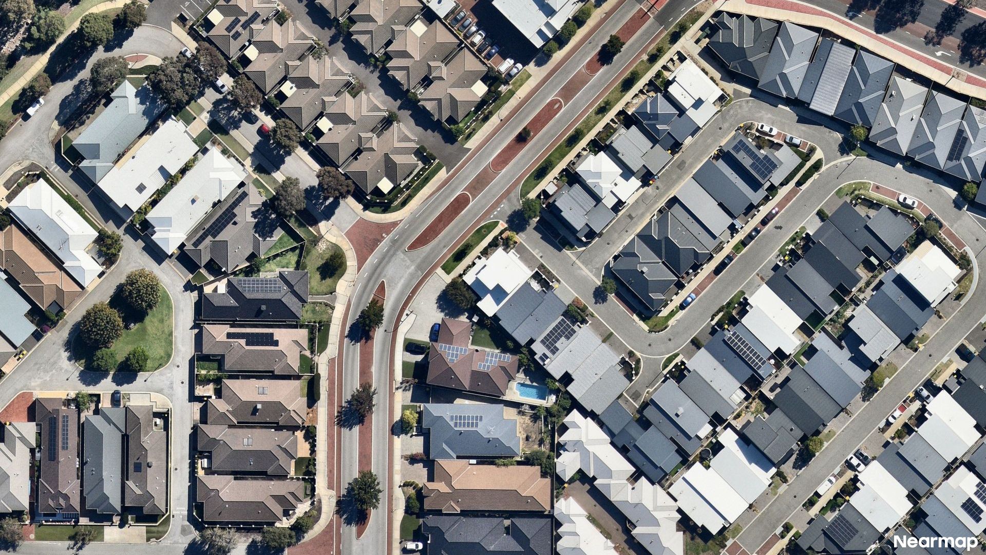 Vertical aerial view