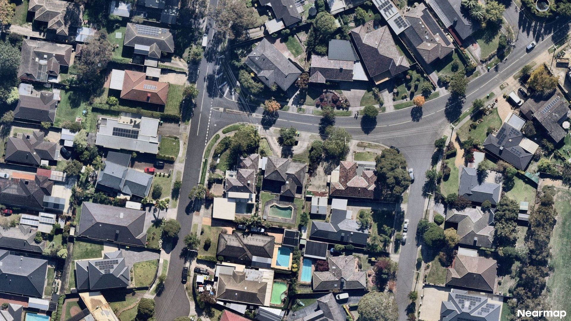 Vertical aerial view