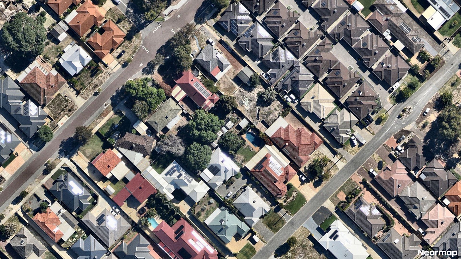 Vertical aerial view