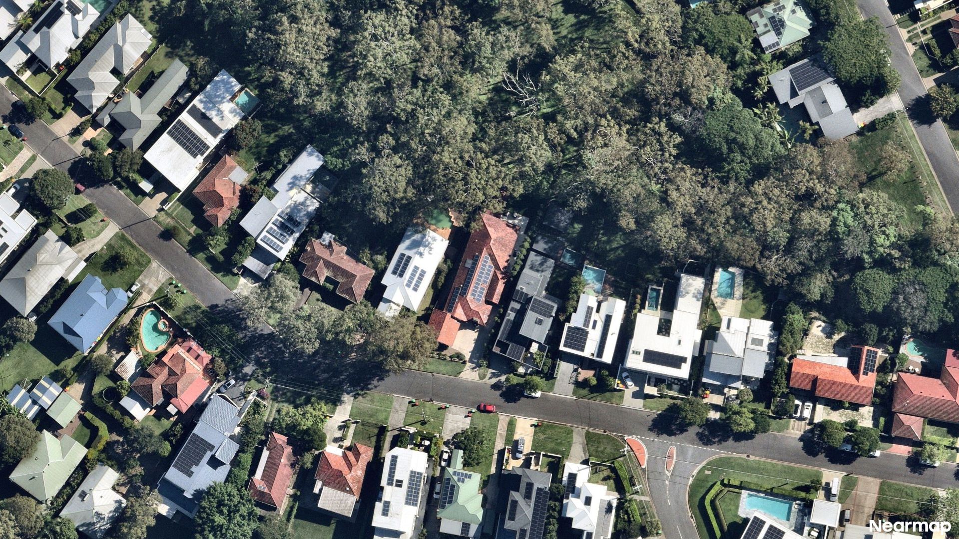 Vertical aerial view