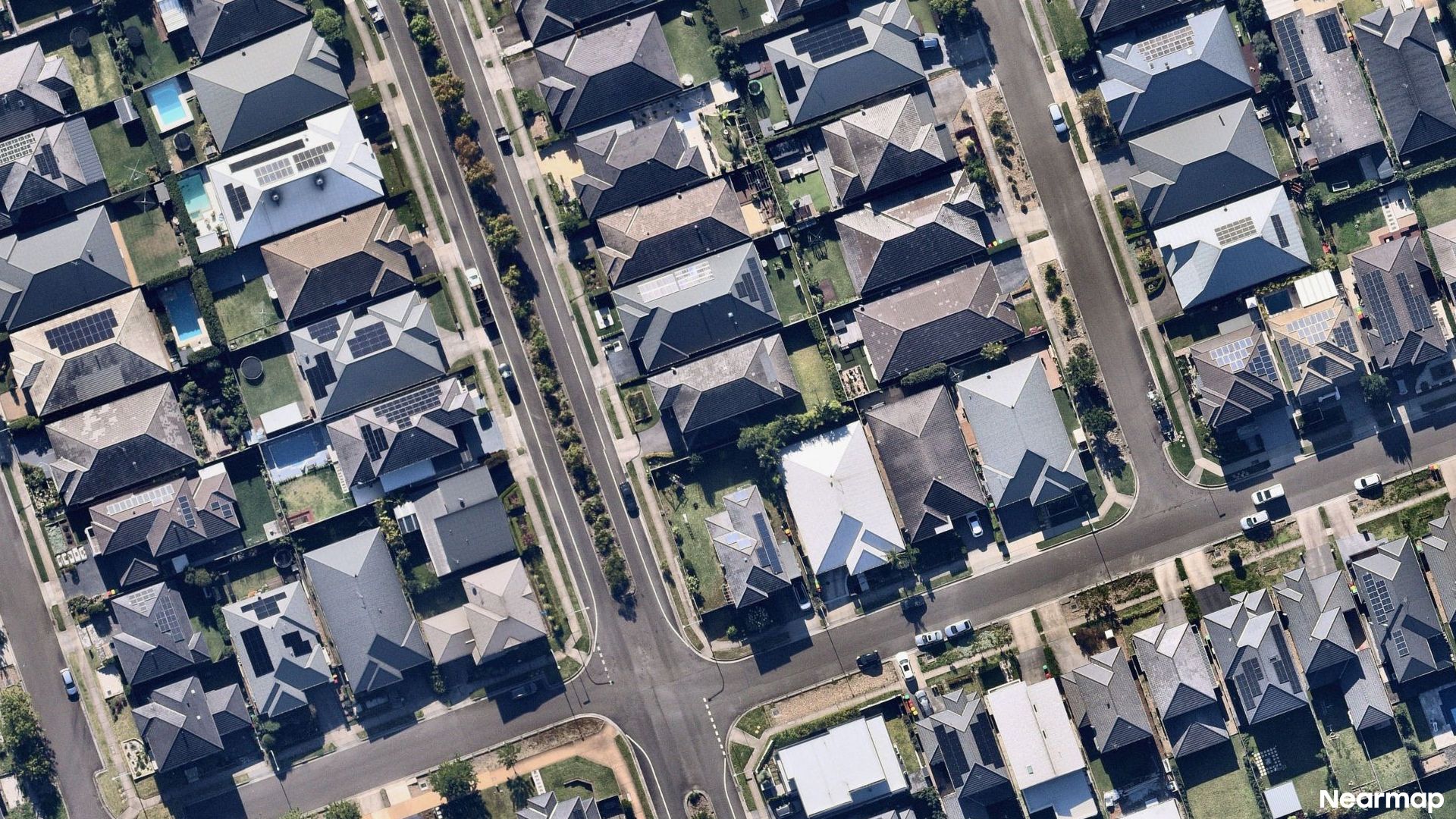 Vertical aerial view