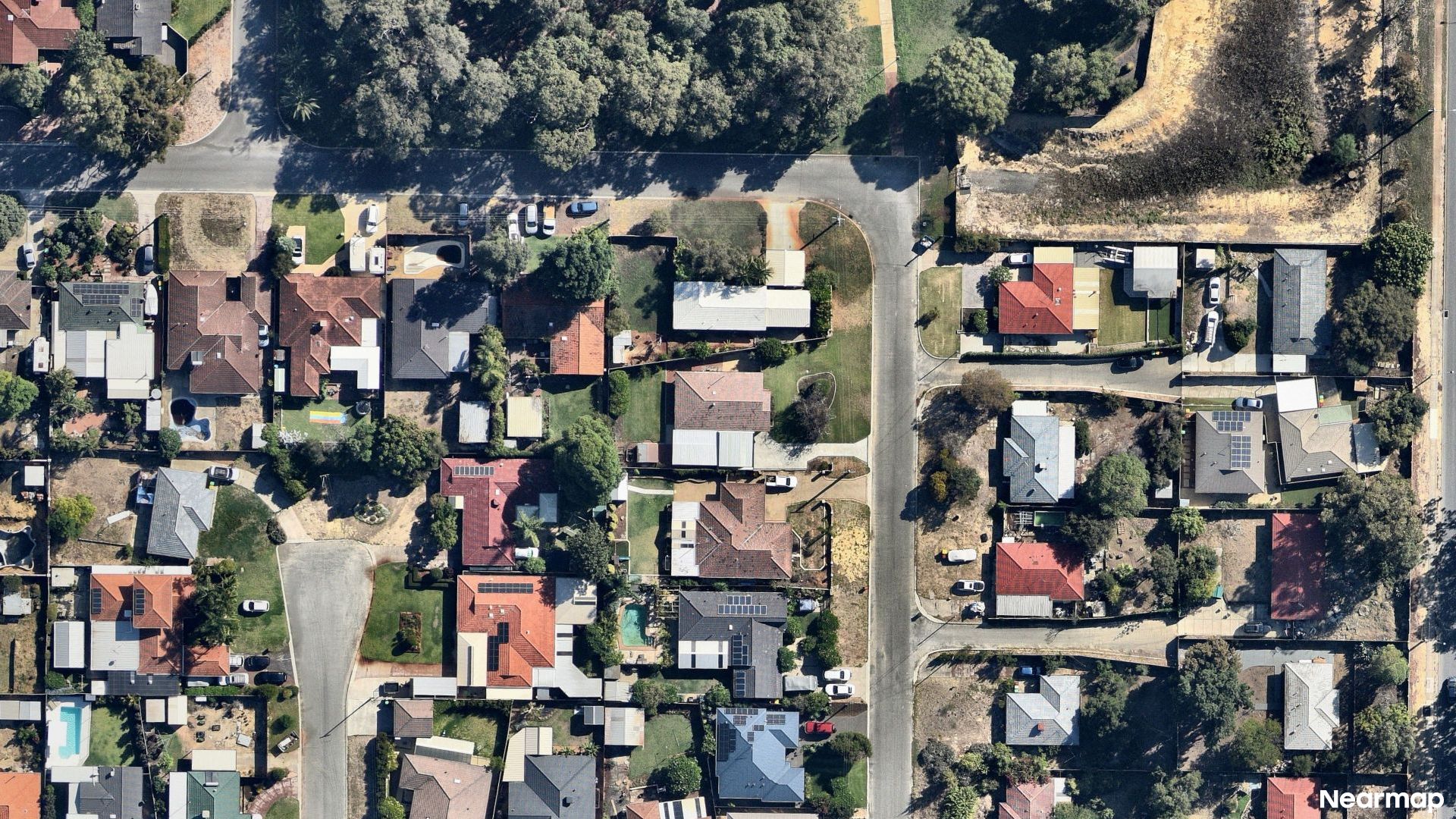 Vertical aerial view