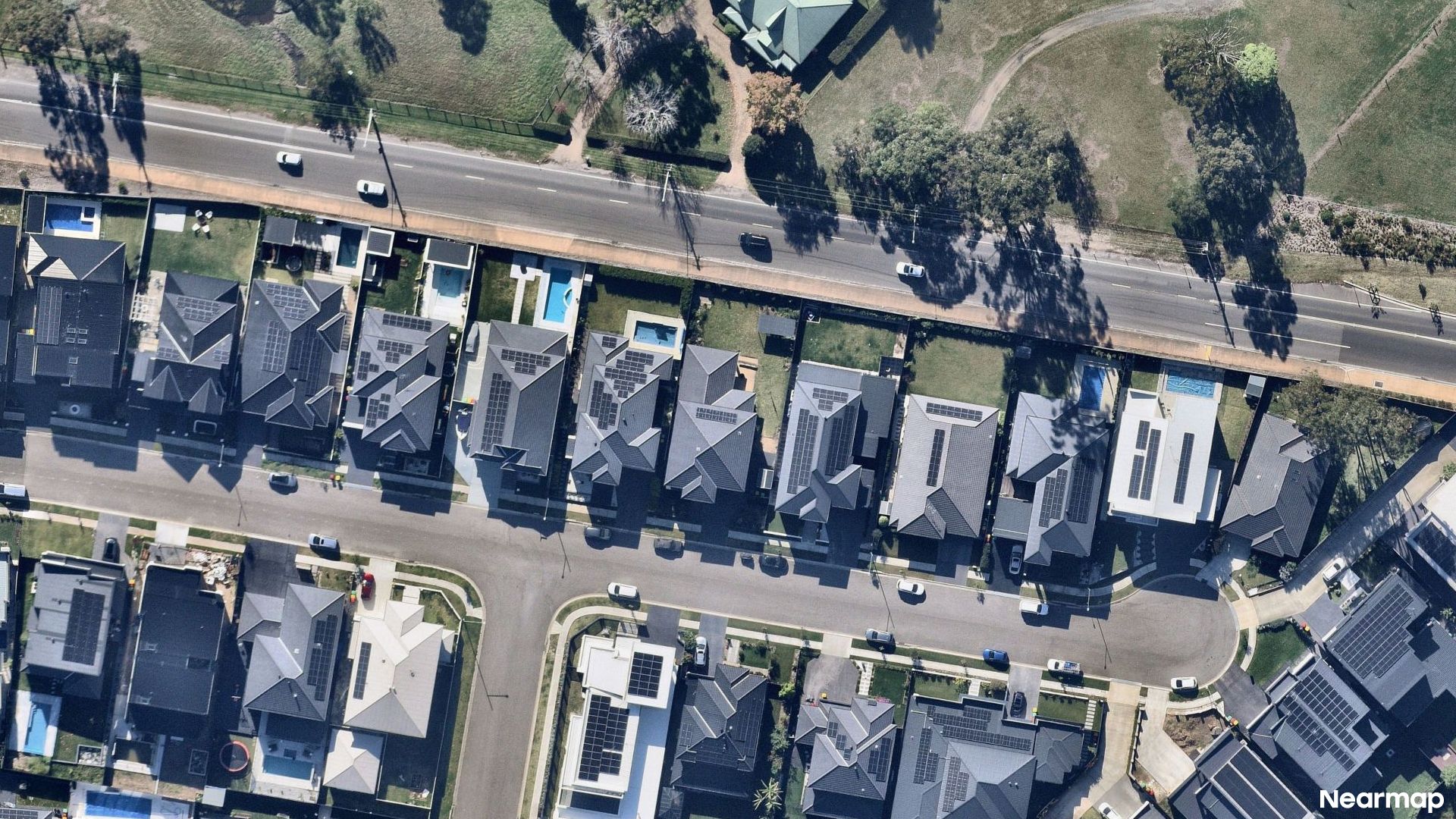 Vertical aerial view