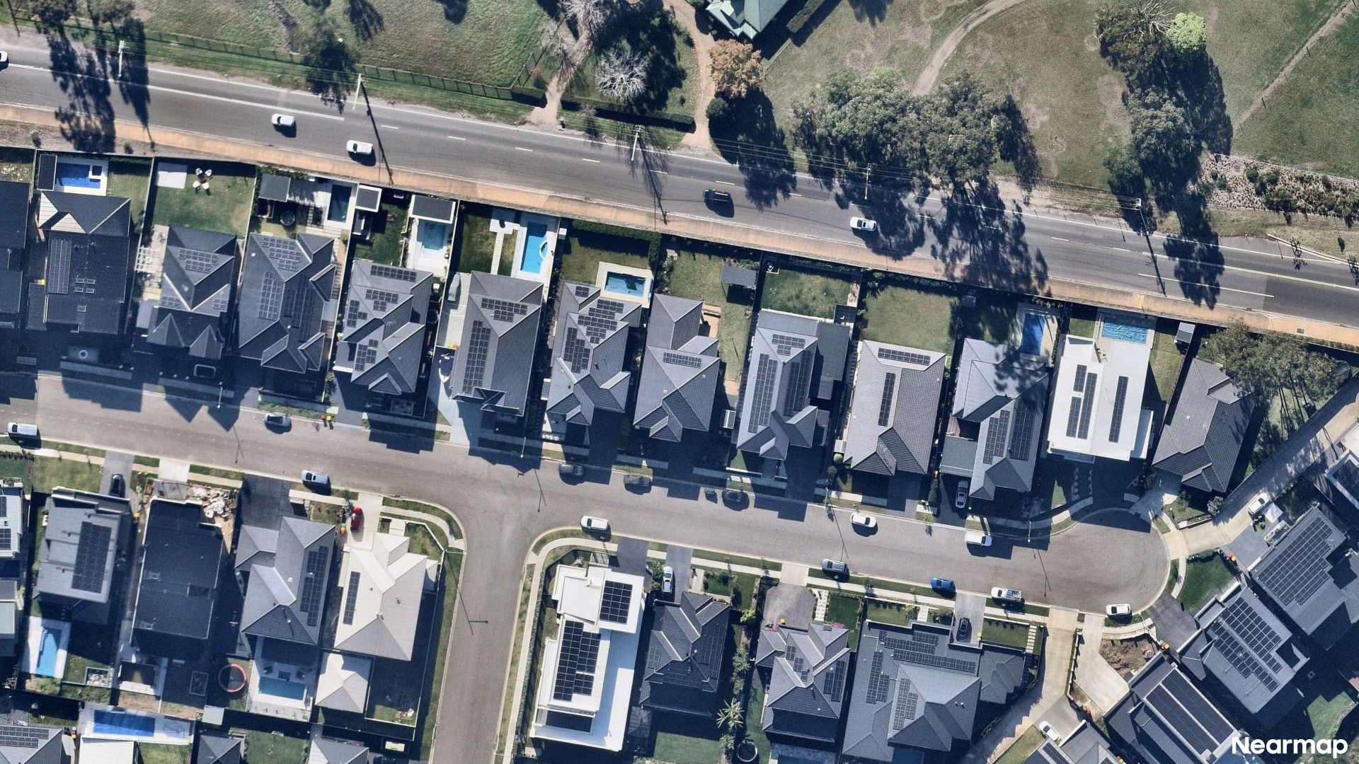 Vertical aerial view