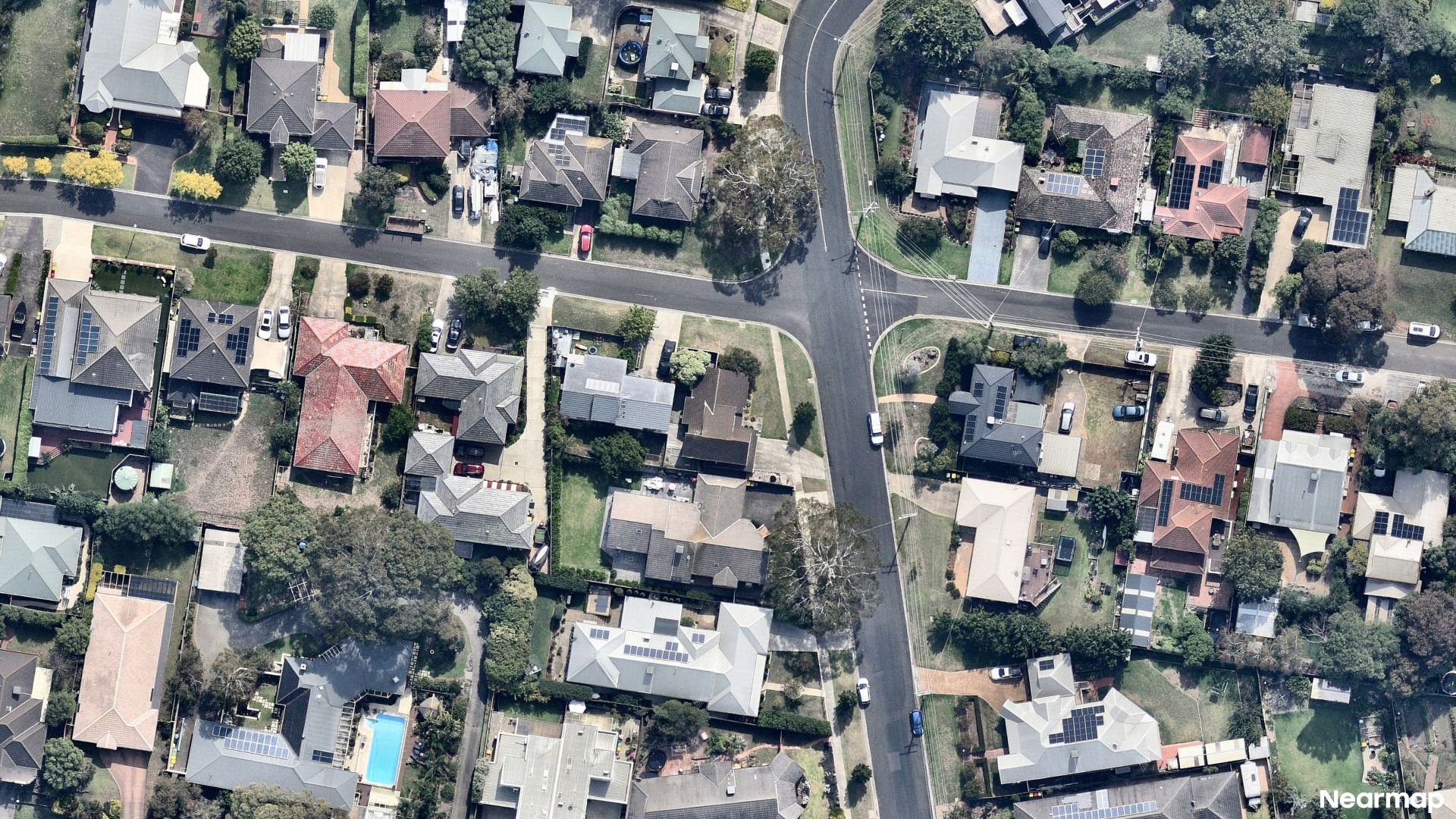 Vertical aerial view