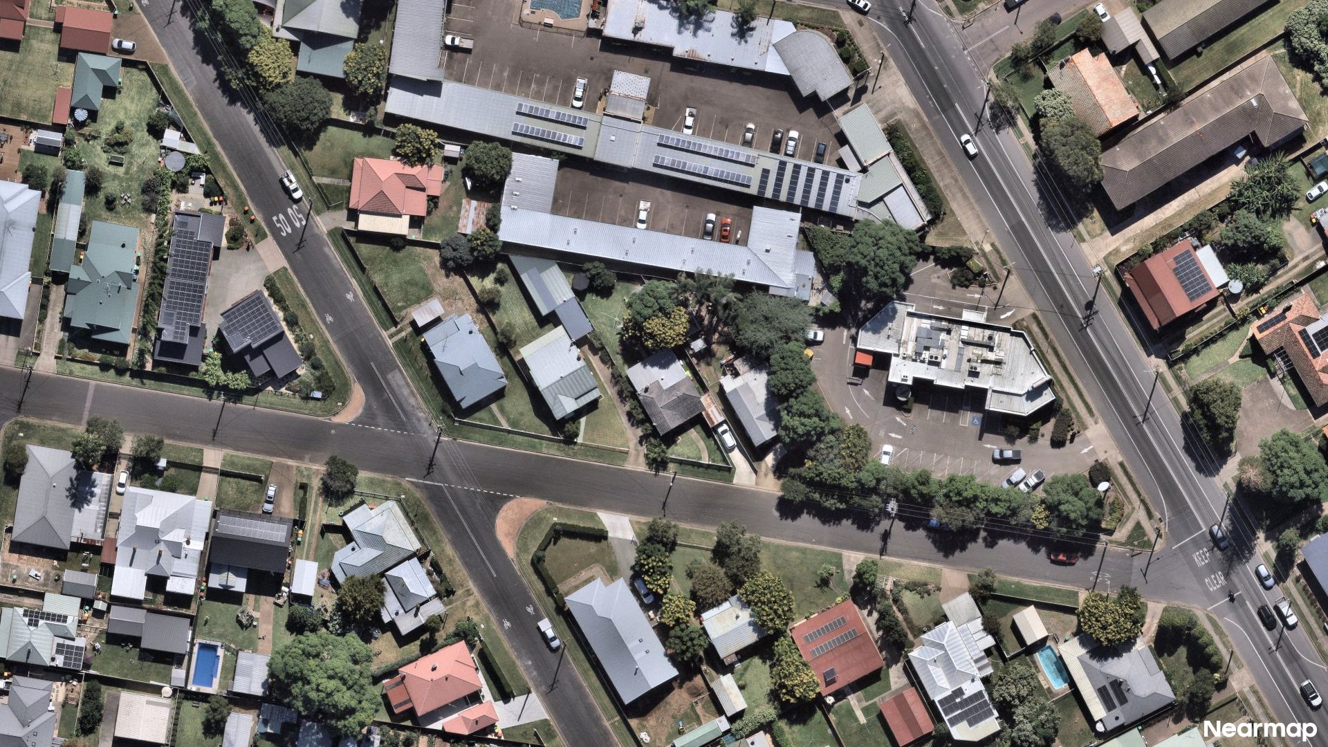 Vertical aerial view