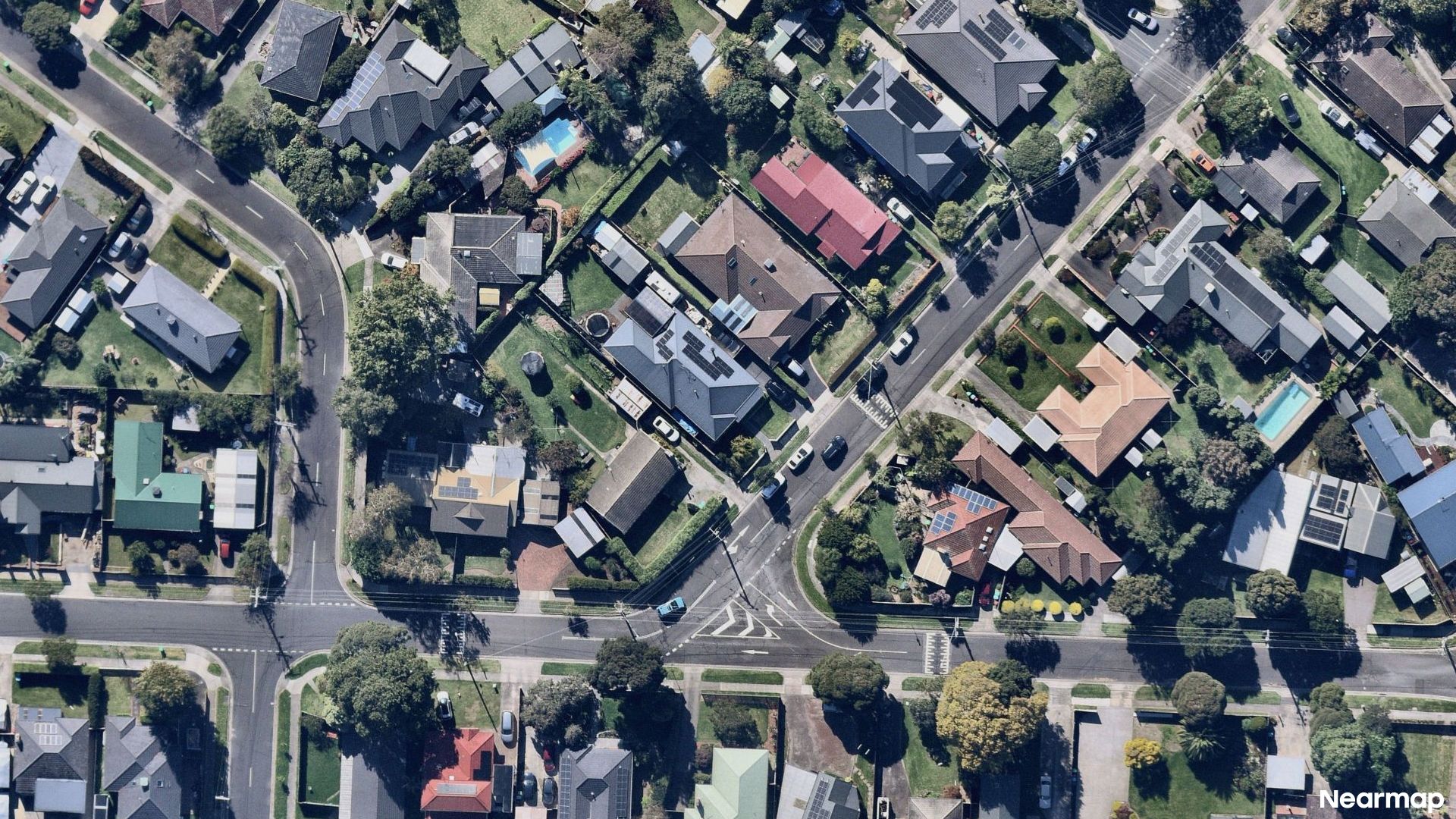 Vertical aerial view