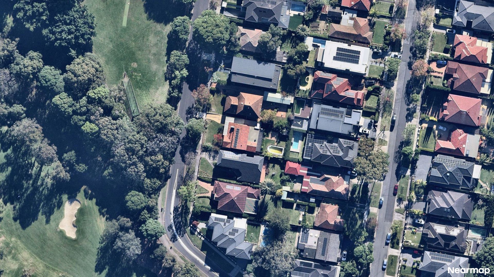 Vertical aerial view