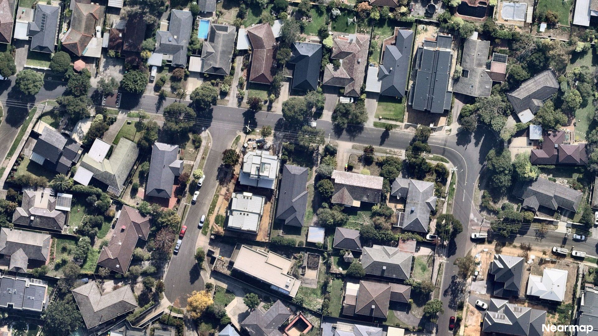 Vertical aerial view