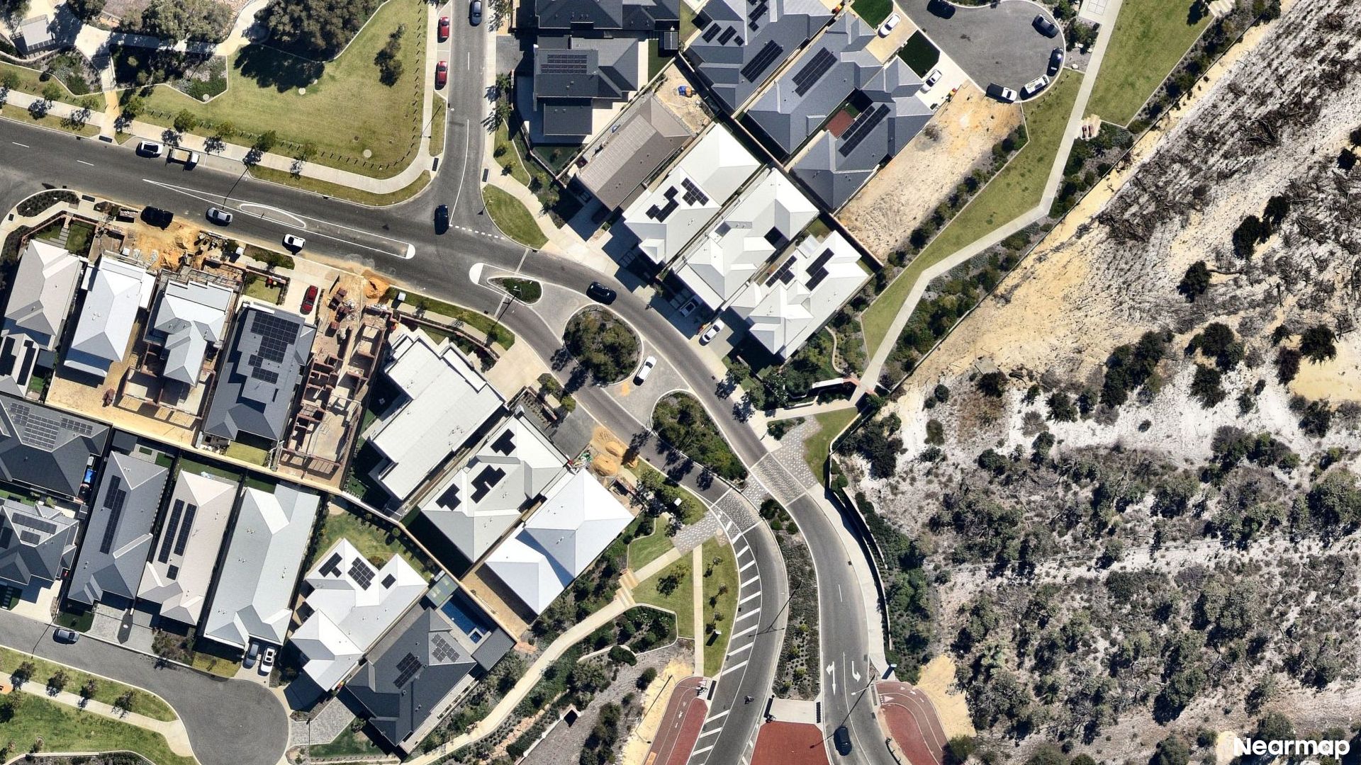 Vertical aerial view