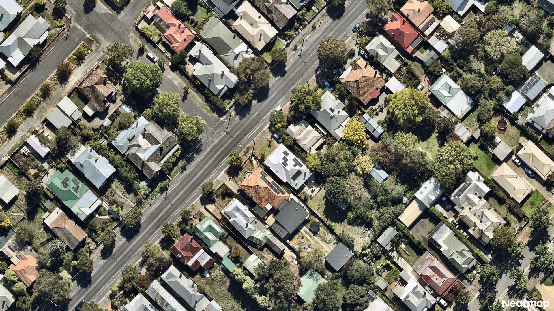 Vertical aerial view