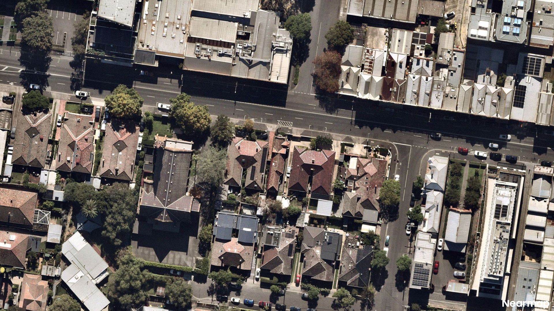 Vertical aerial view