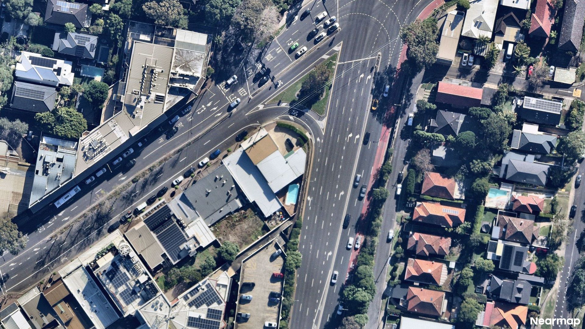 Vertical aerial view