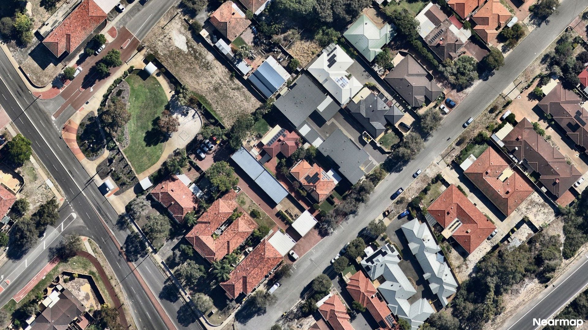 Vertical aerial view