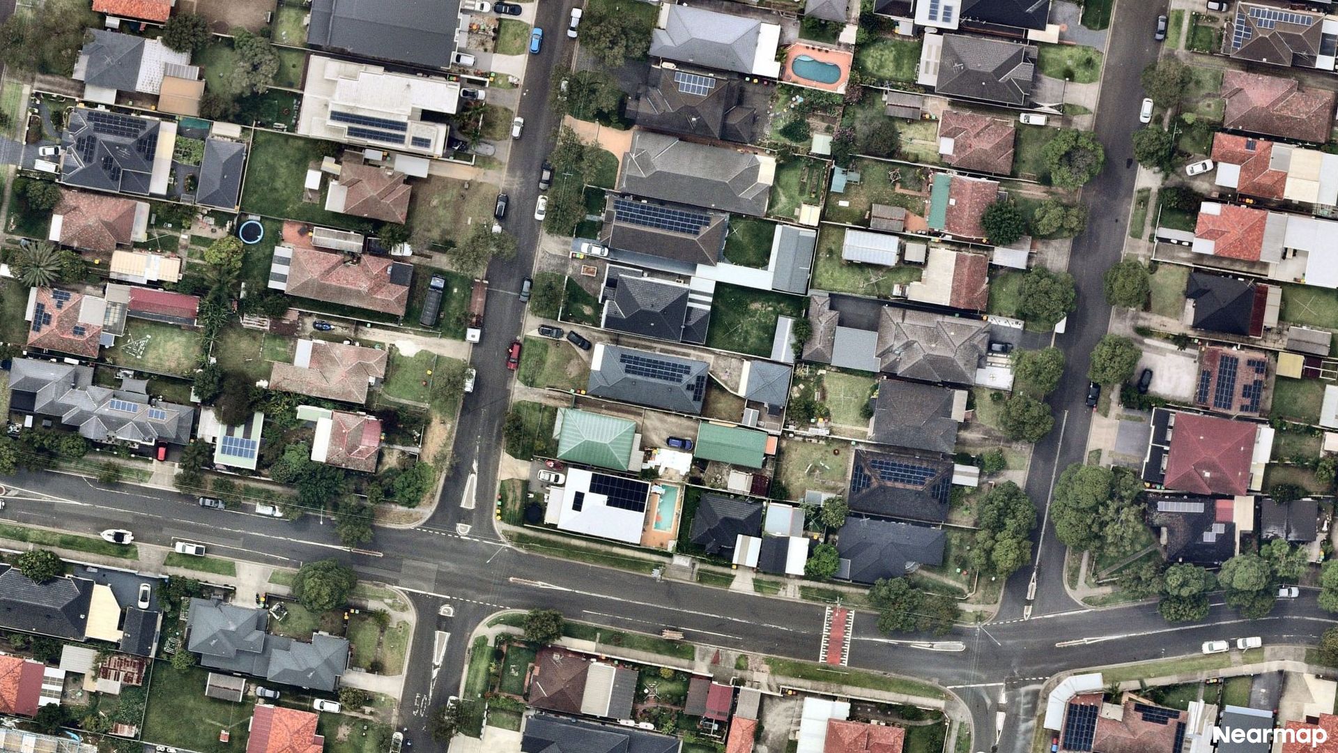 Vertical aerial view