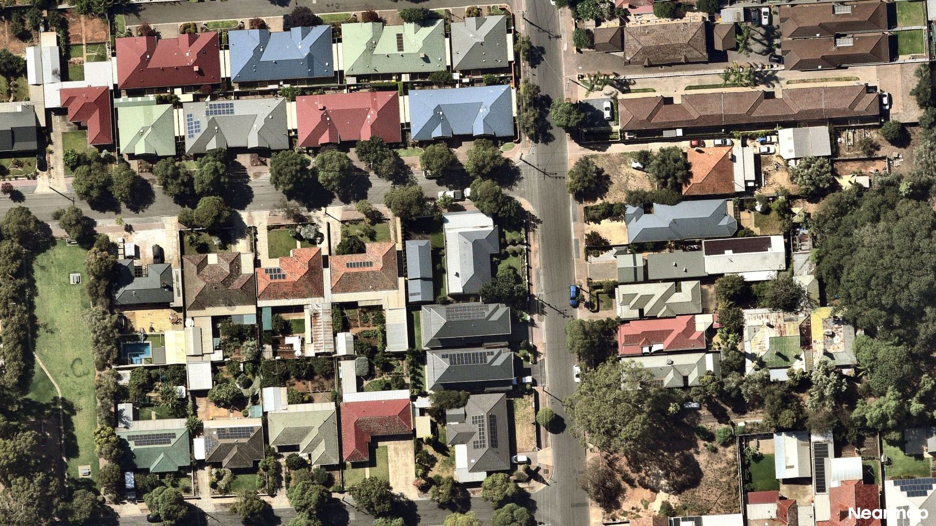 Vertical aerial view