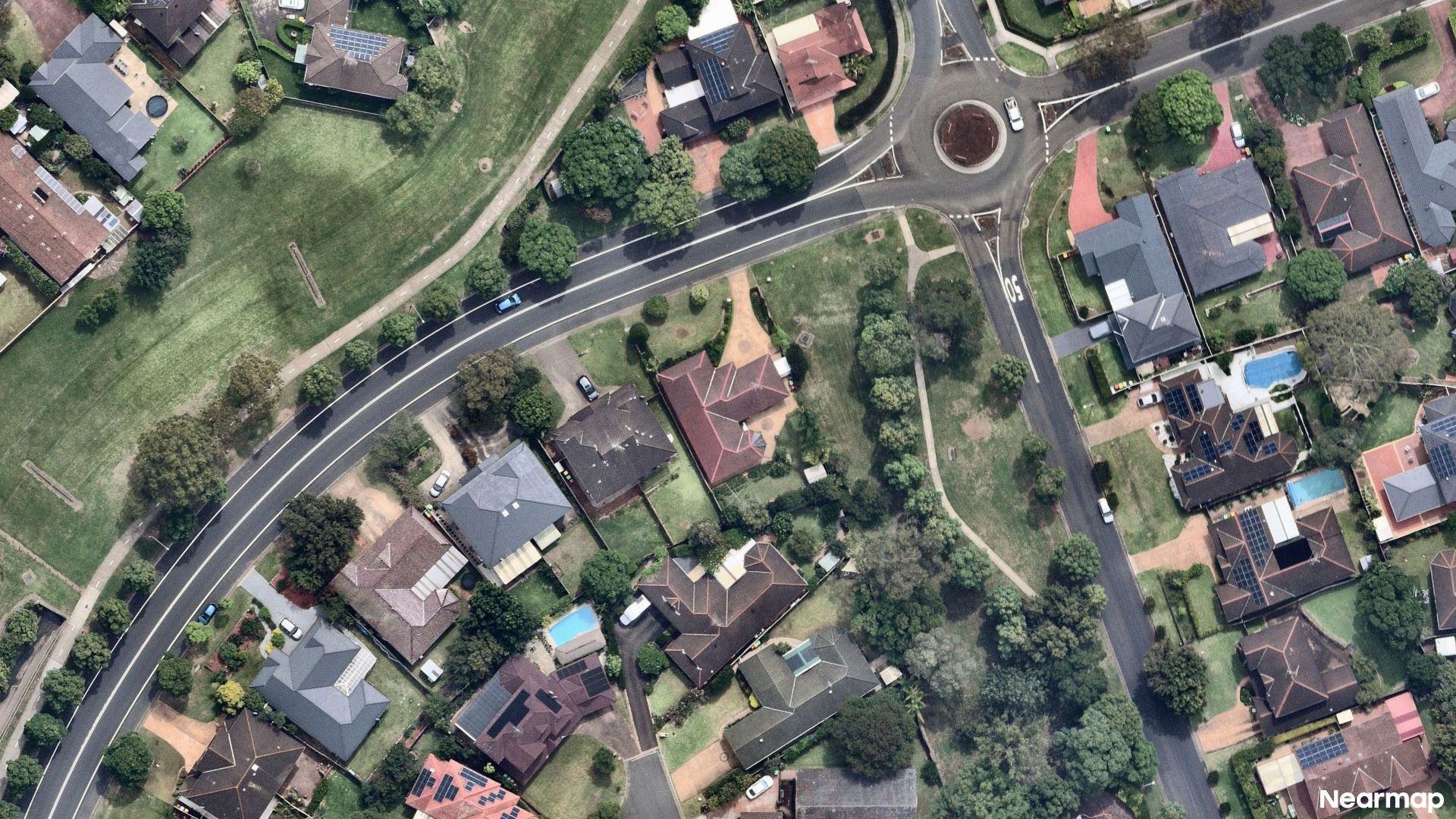 Vertical aerial view