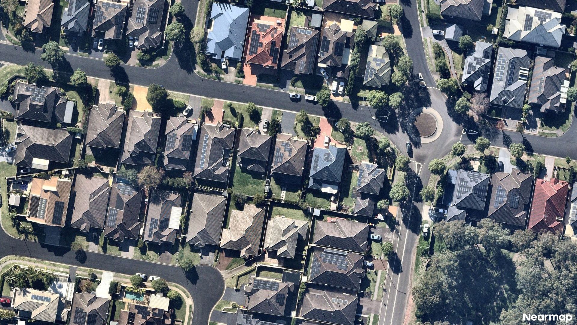 Vertical aerial view