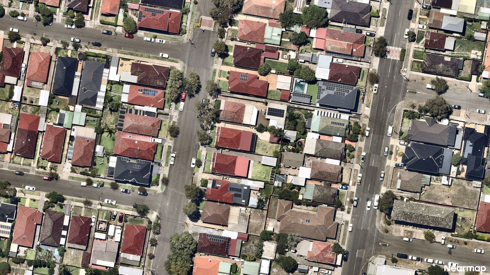 Vertical aerial view