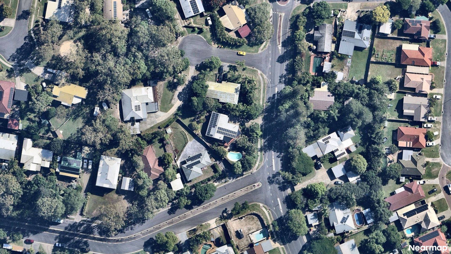 Vertical aerial view