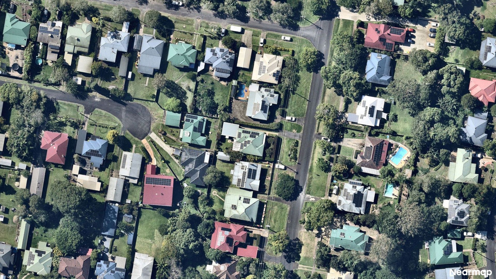 Vertical aerial view