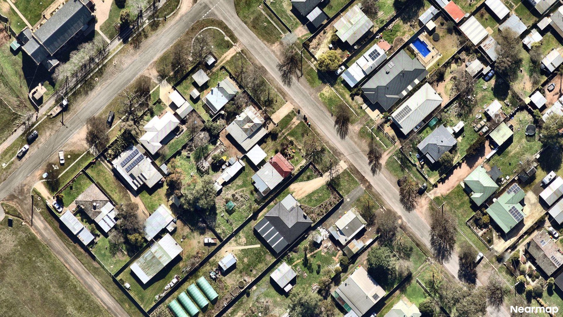Vertical aerial view