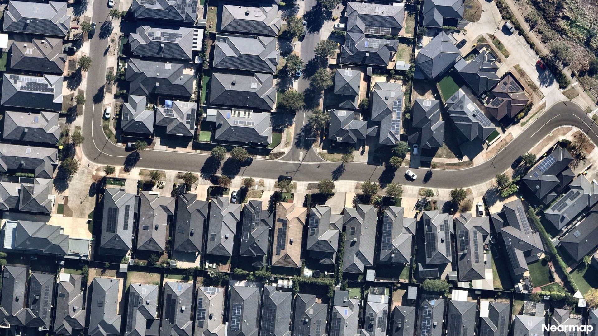 Vertical aerial view