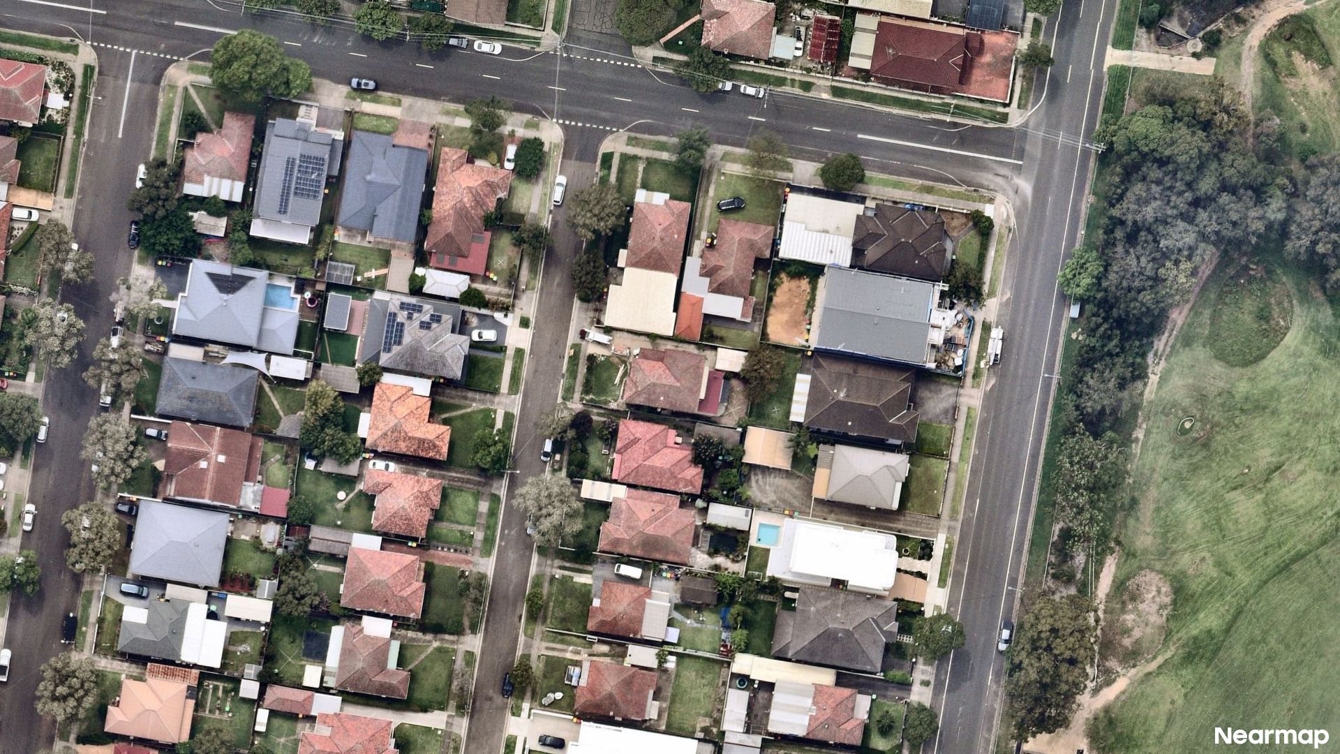 Vertical aerial view