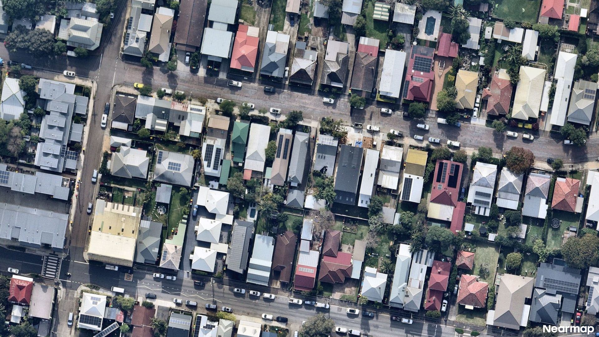 Vertical aerial view
