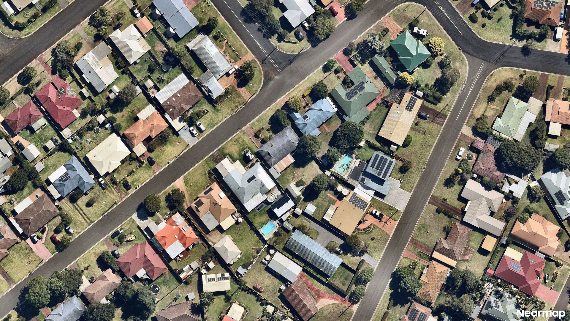 Vertical aerial view